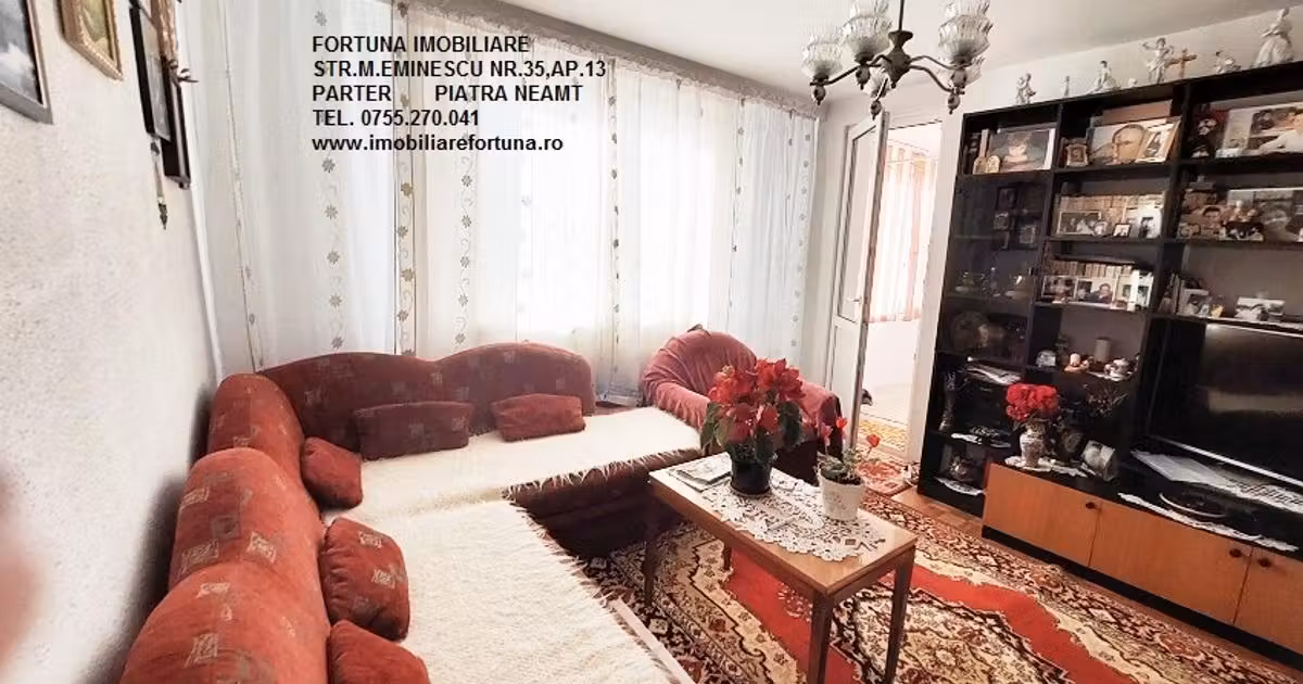 Apartament de vânzare cu 3 camere în zona Mărăței, Piatra-Neamț
