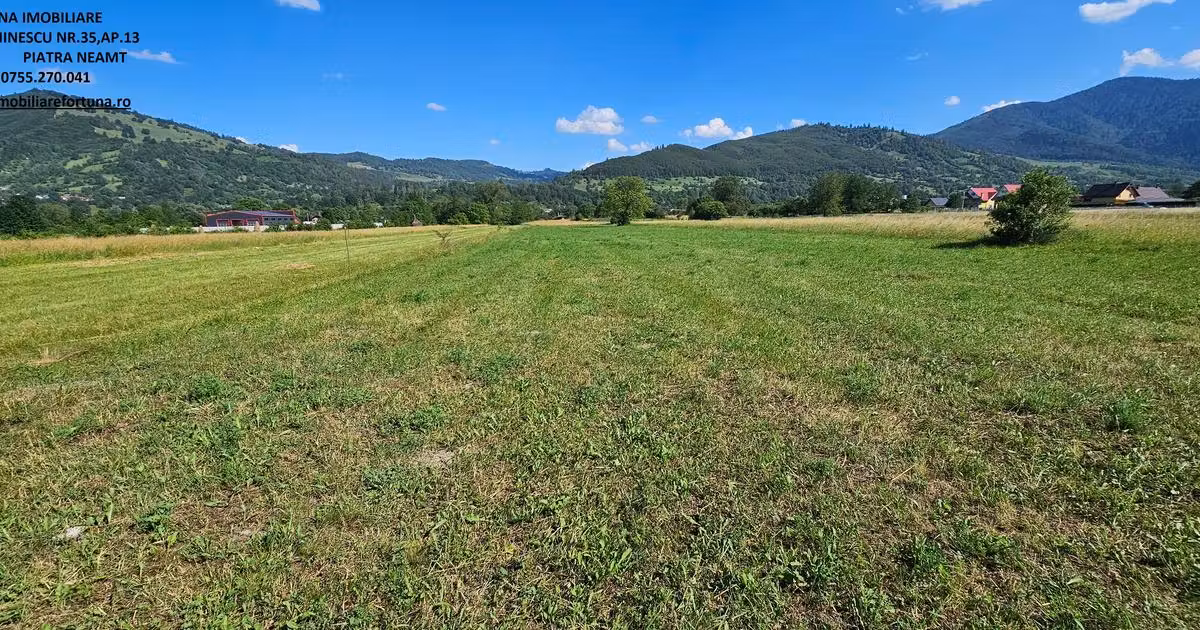 Teren Construcții intravilan de vânzare de 4400 mp, în zona Exterior Vest, Piatra-Neamț