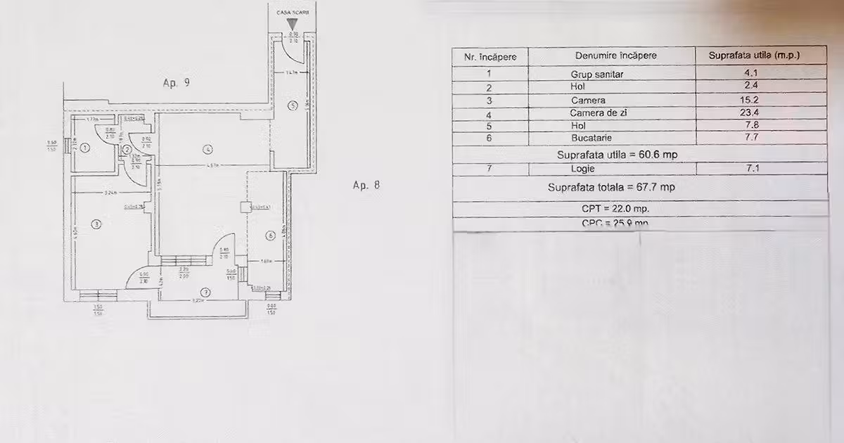 Apartament de vânzare cu 2 camere în zona Calea Romanului, Piatra-Neamț