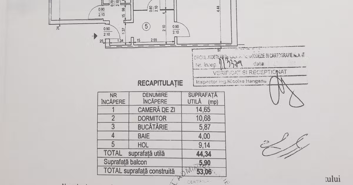 Apartament de vânzare cu 2 camere în zona Precista, Piatra-Neamț