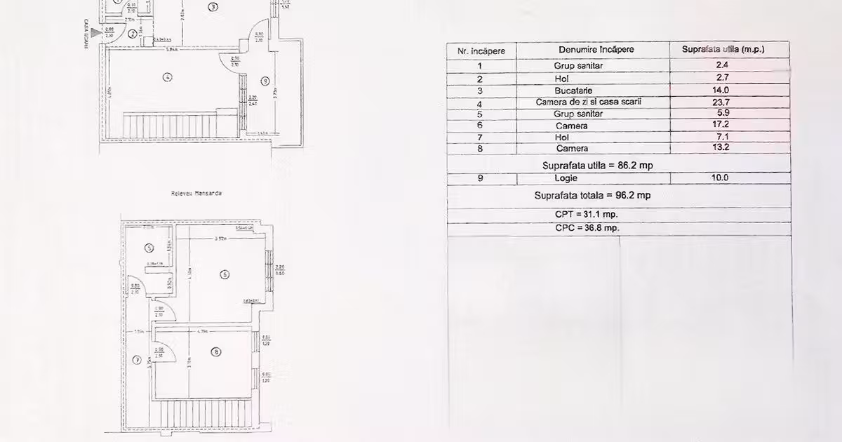 Apartament de vânzare cu 3 camere în zona Calea Romanului, Piatra-Neamț