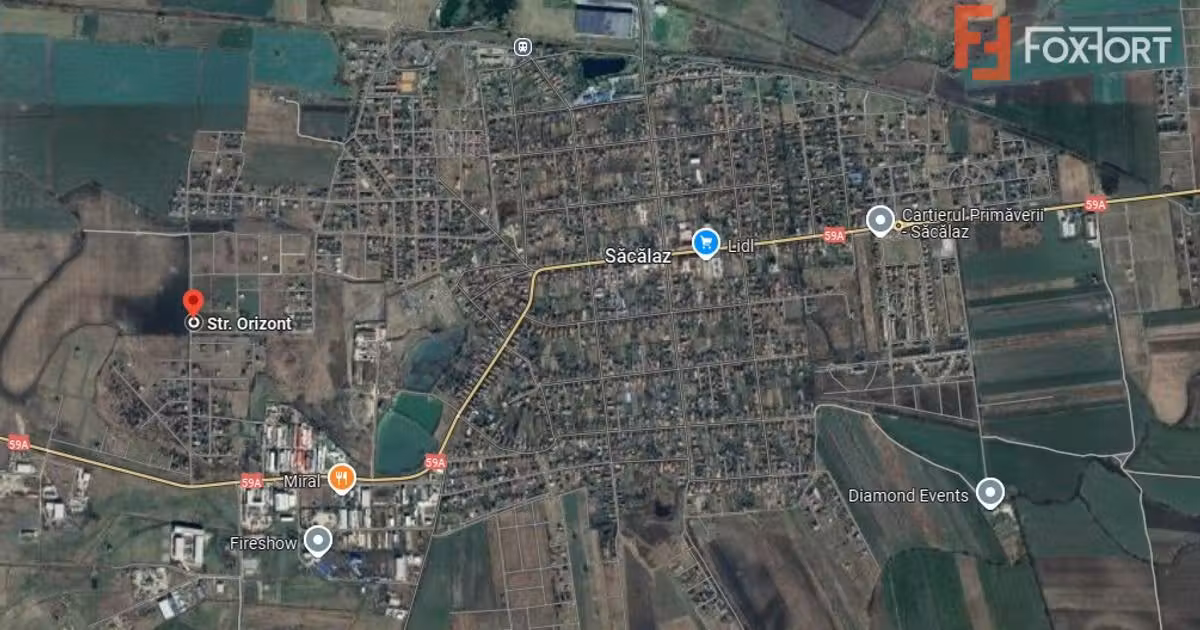 Teren Construcții intravilan de vânzare de 634 mp, în Săcălaz