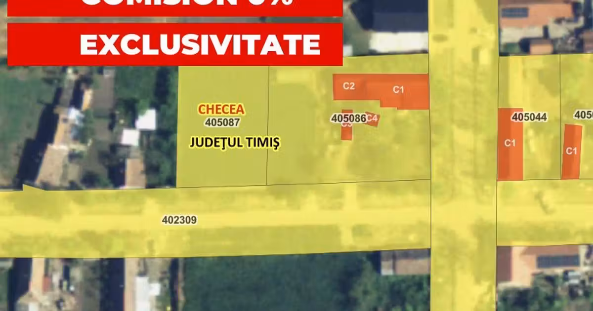 Teren Construcții intravilan de vânzare de 1000 mp, în Checea
