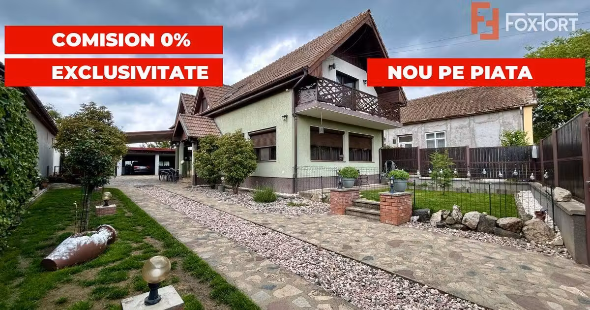 Casă individuală de vânzare cu 4 camere, mobilată în Giarmata
