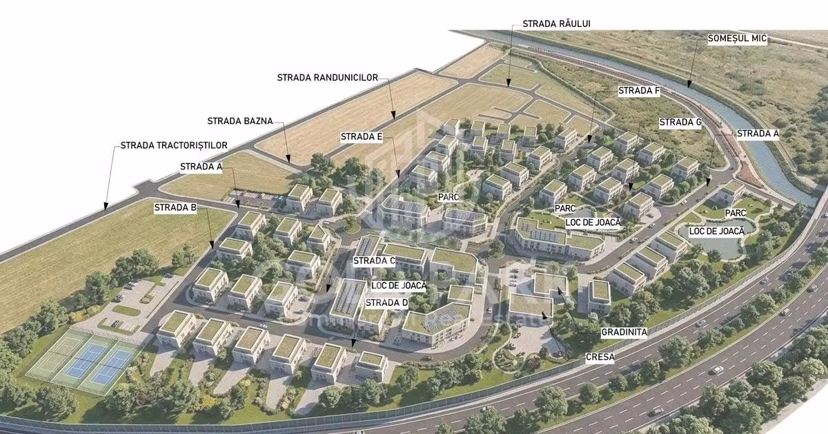 Teren Construcții intravilan de vânzare de 5755 mp, în zona Someșeni, Cluj-Napoca