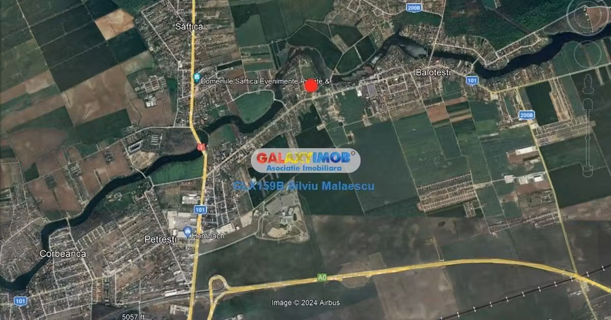 Teren Construcții intravilan de vânzare de 1540 mp, în Balotești