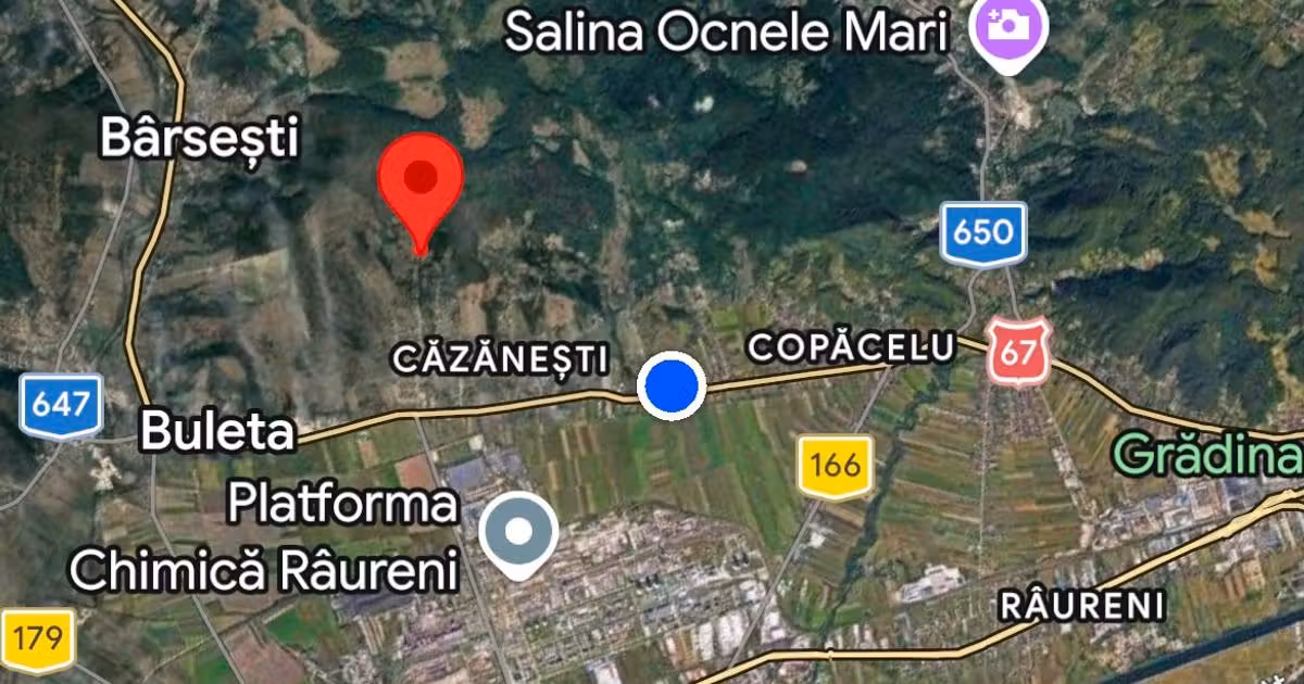 Teren Construcții intravilan de vânzare de 2590 mp, în Căzănești (Râmnicu Vâlcea)