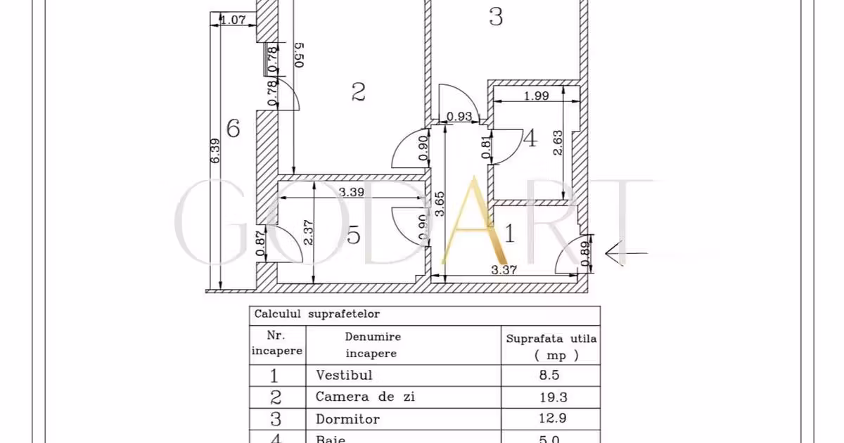 Apartament de vânzare cu 2 camere în zona Băneasa, Sector 1