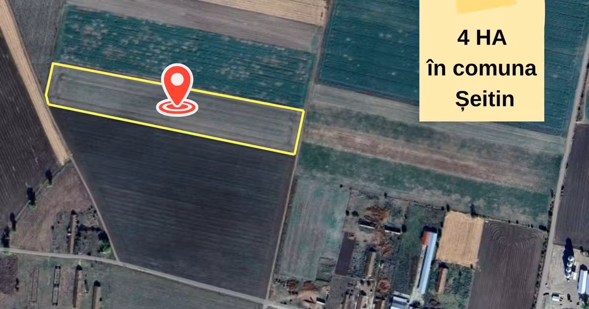 Teren agricol extravilan de vânzare de 40000 mp, în Șeitin