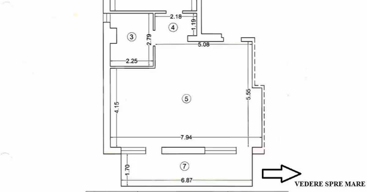 Apartament de vânzare cu 2 camere, mobilat în Mamaia