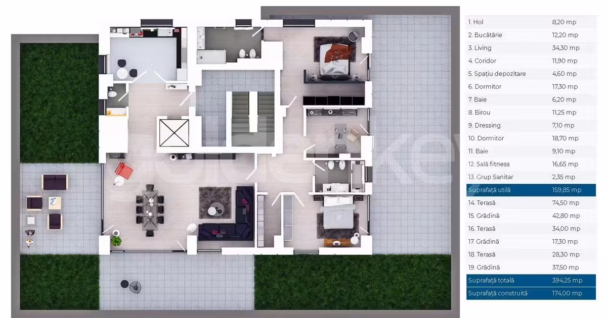 Penthouse de vânzare cu 4 camere în zona Floreasca, Sector 1