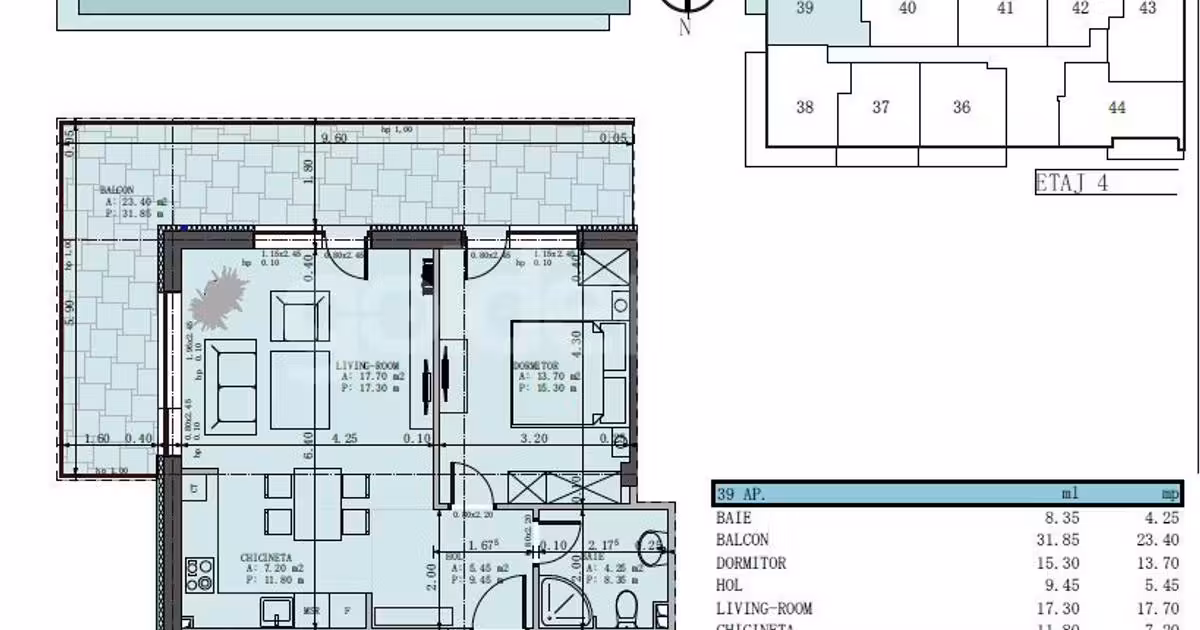 Apartament de vânzare cu 2 camere, mobilat în Mamaia