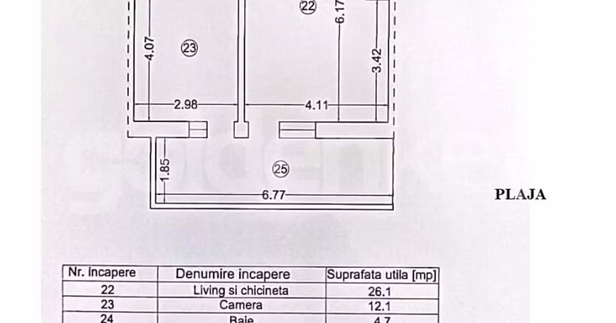 Apartament de vânzare cu 2 camere în Mamaia