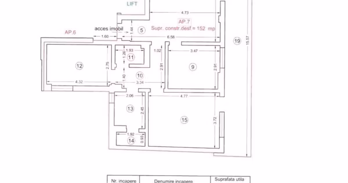 Apartament de vânzare cu 3 camere în Mamaia