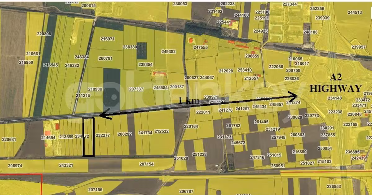 Teren agricol extravilan de vânzare de 10000 mp, în zona Exterior Vest, Constanța