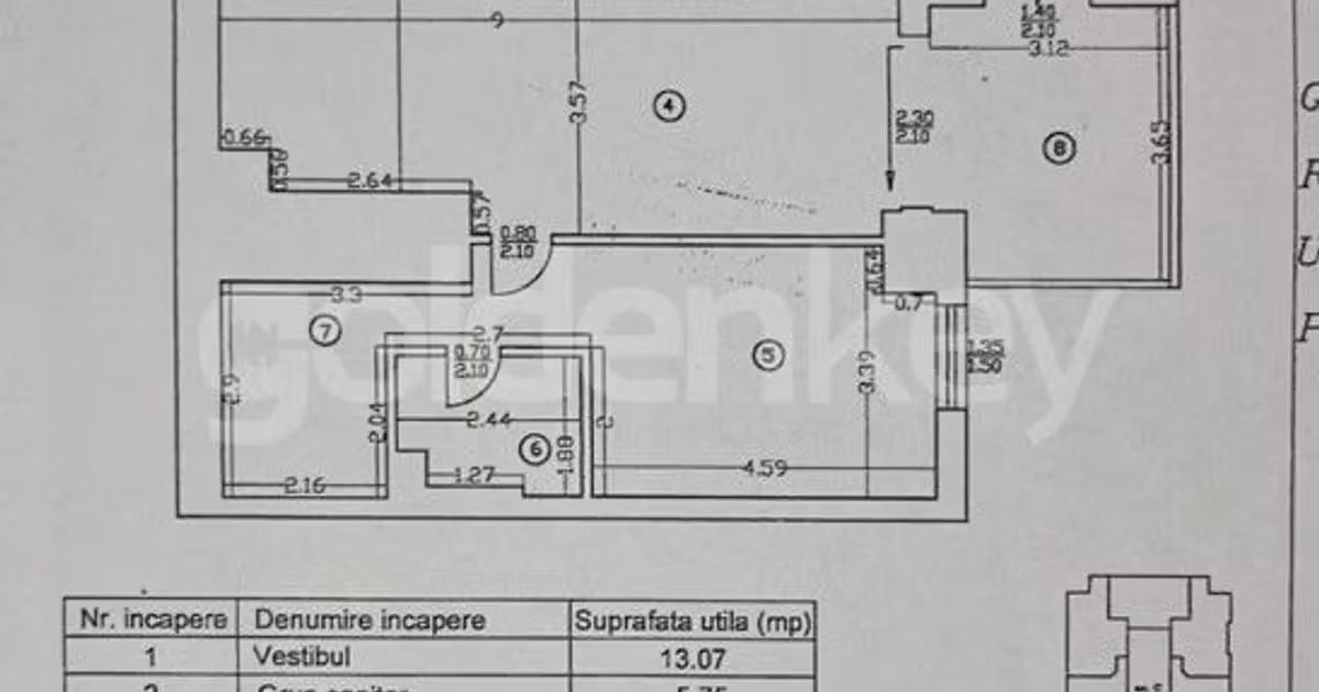 Apartament de vânzare cu 3 camere, mobilat în zona Barbu Văcărescu, Sector 2
