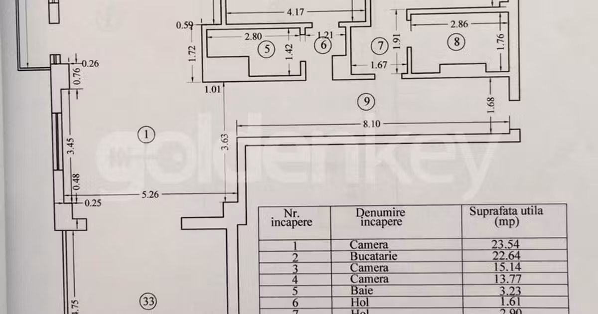 Penthouse de vânzare cu 3 camere, mobilat în Mamaia