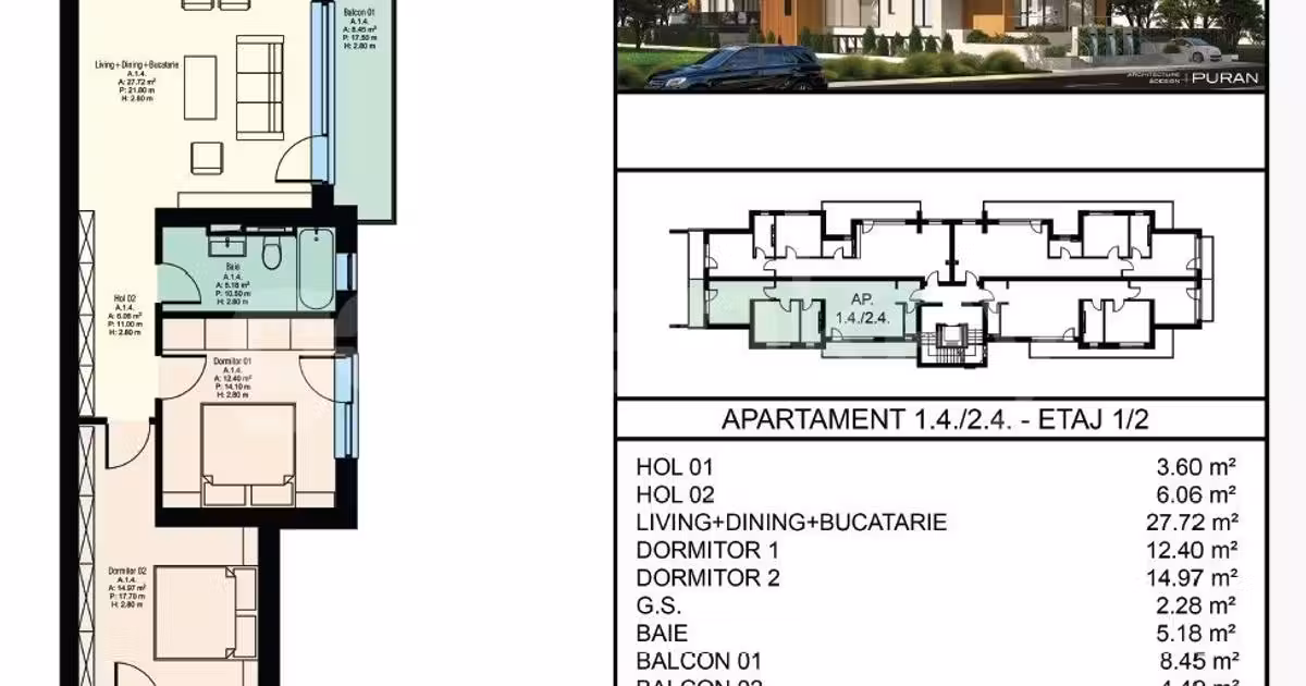 Apartament de vânzare cu 3 camere în zona Pipera, Sector 1