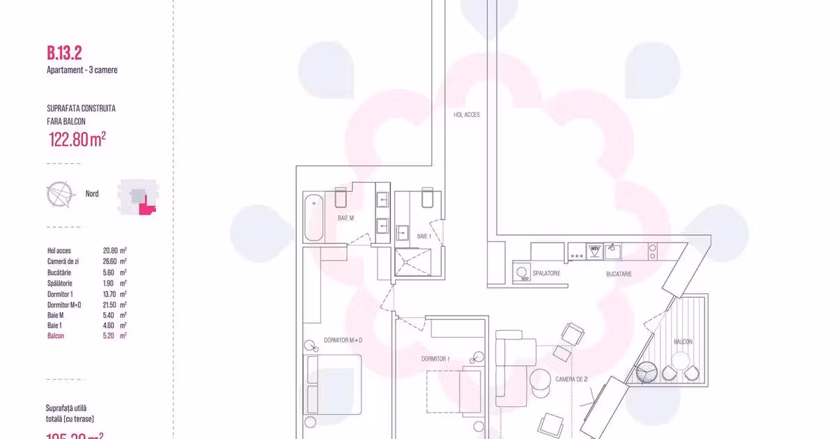 Apartament de vânzare cu 3 camere în zona Barbu Văcărescu, Sector 2