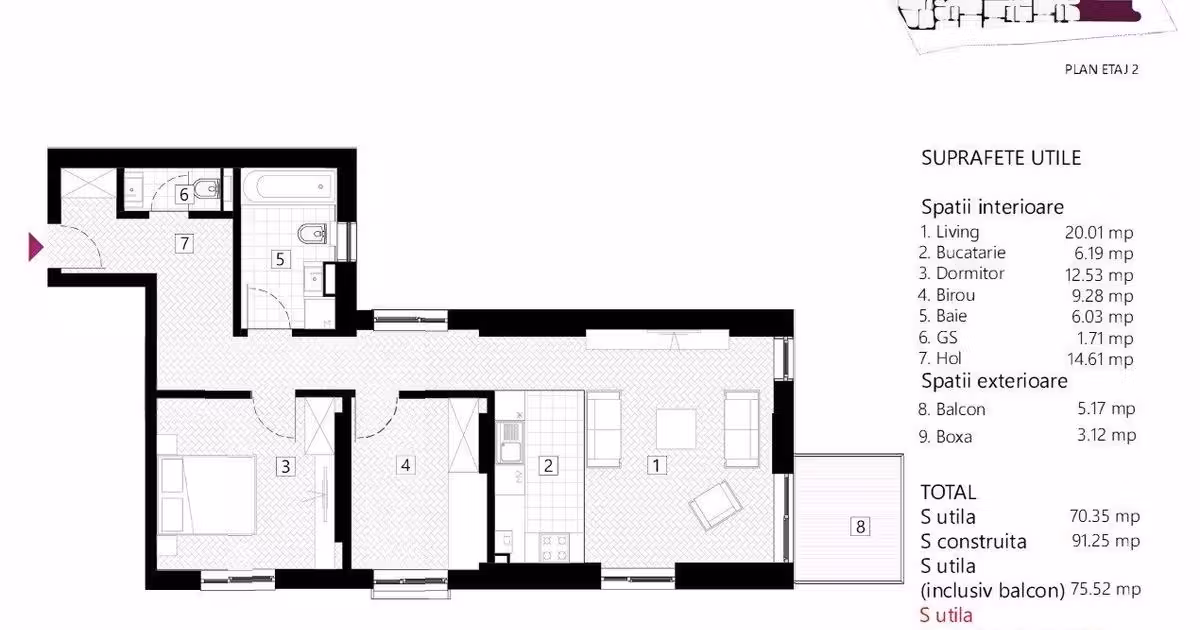 Apartament de vânzare cu 3 camere în zona Eminescu, Sector 2