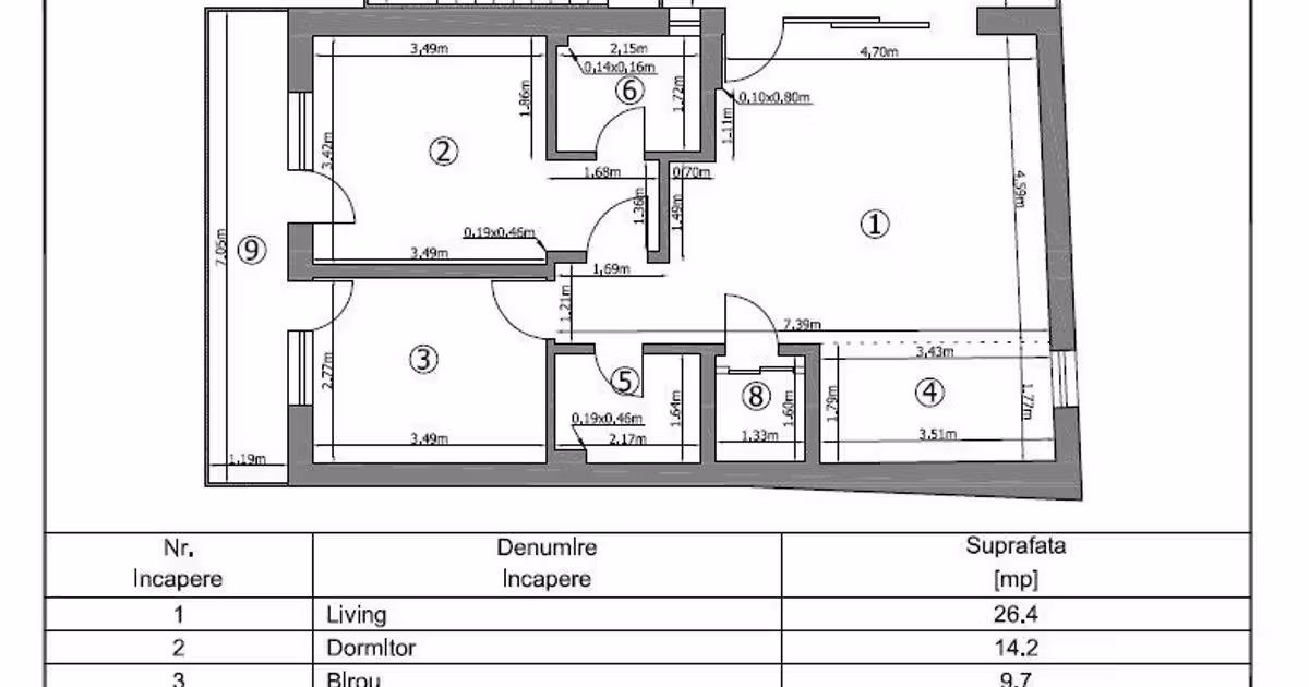 Apartament de vânzare cu 3 camere în zona Dorobanți, Sector 1
