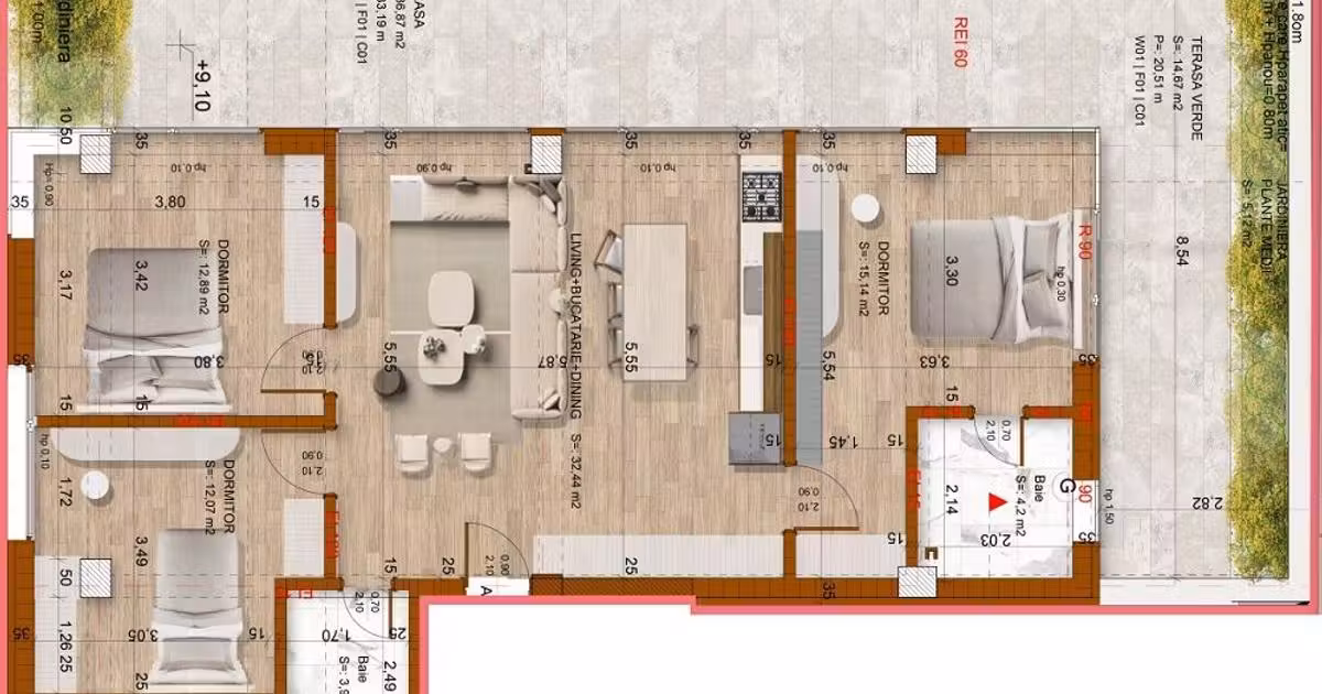 Apartament de vânzare cu 4 camere în zona Domenii, Sector 1
