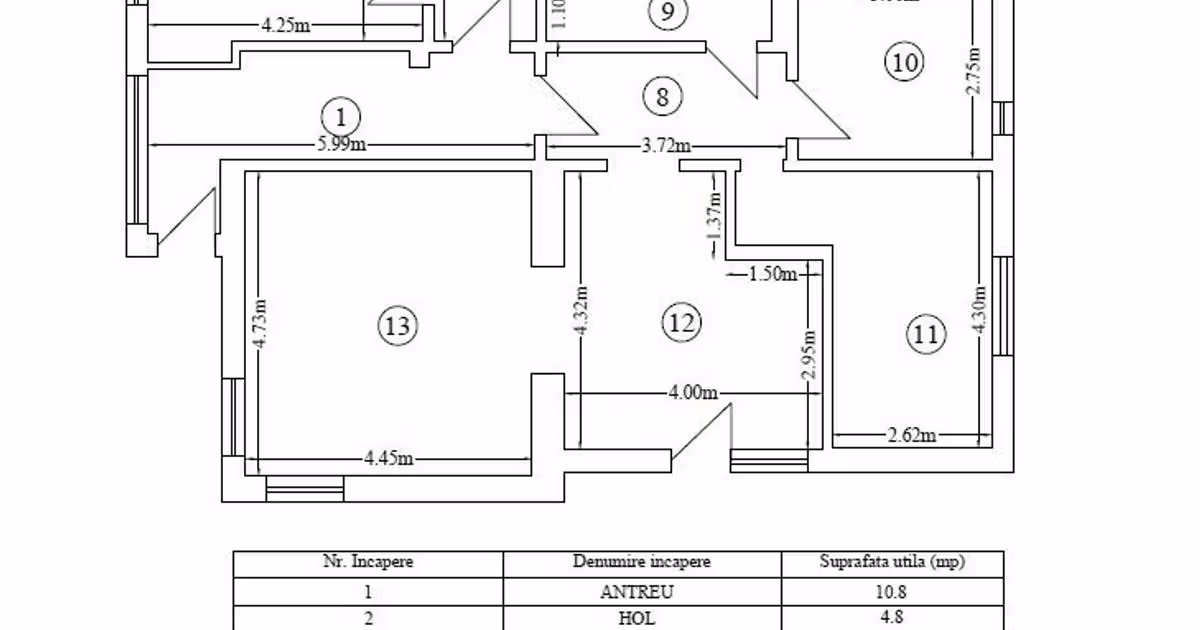 Apartament de vânzare cu 4 camere, mobilat în zona Central, Cluj-Napoca